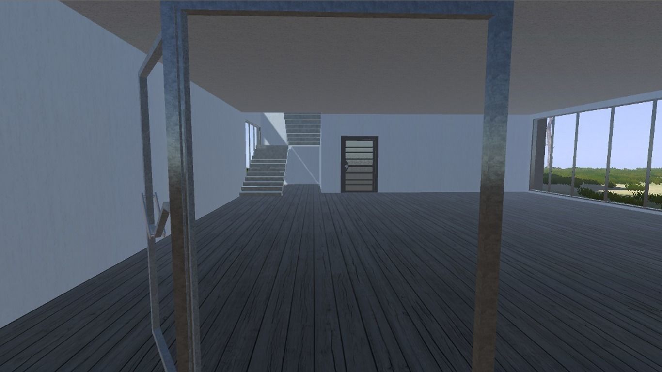 Modern Bungalow for Unity Free 3D model_25