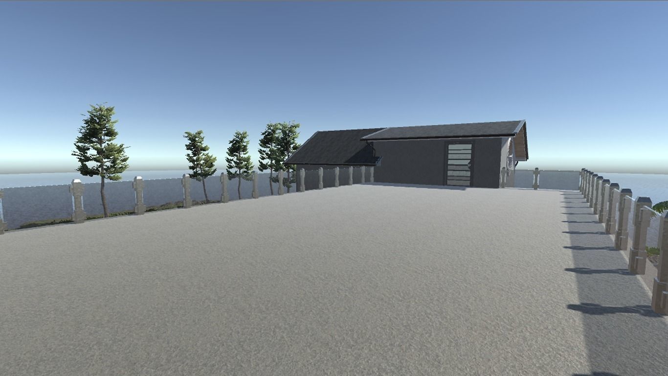 Modern Bungalow for Unity Free 3D model_15