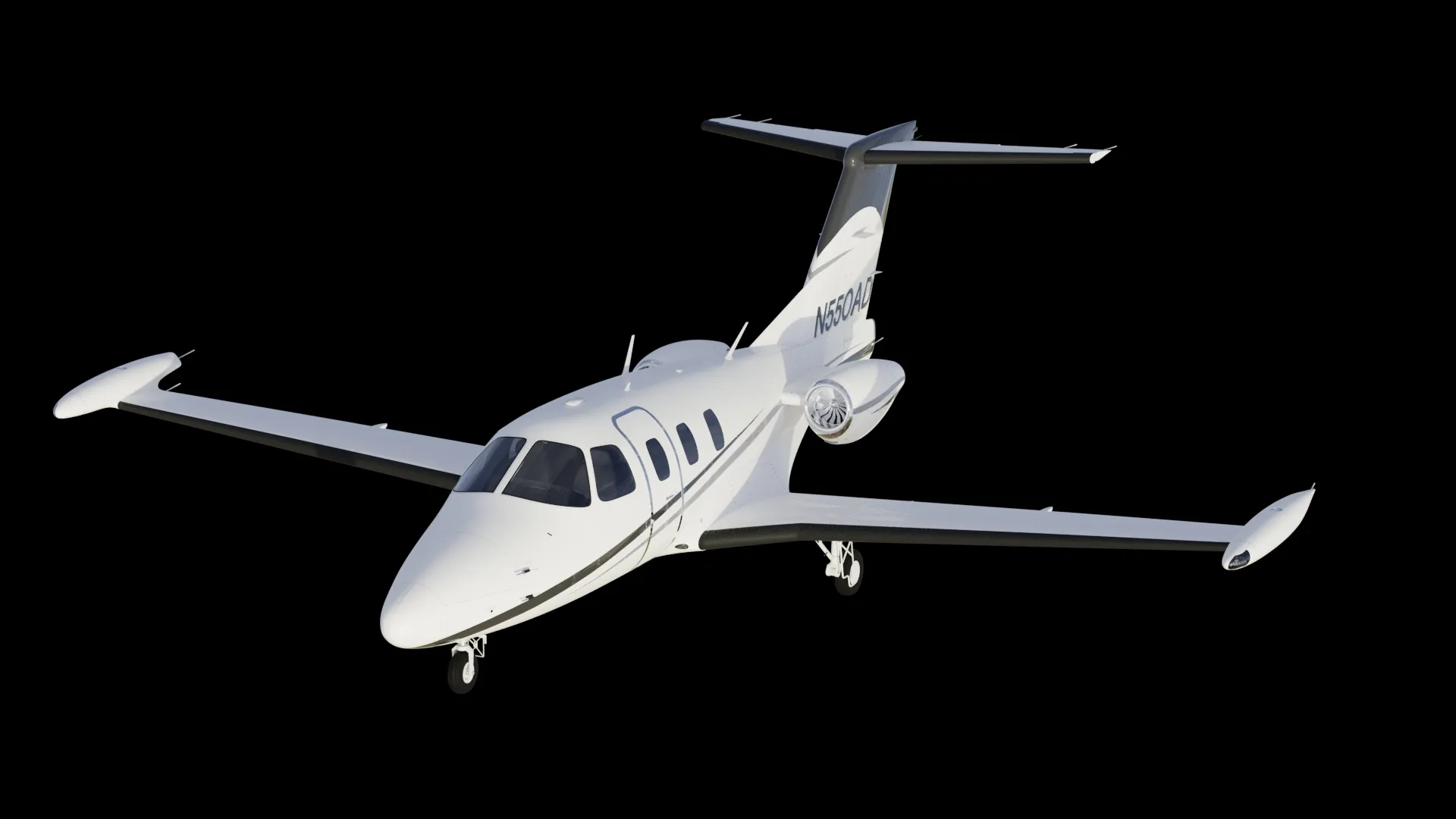 Twin Engine Light Business Jet Aircraft 3D model | CGTrader