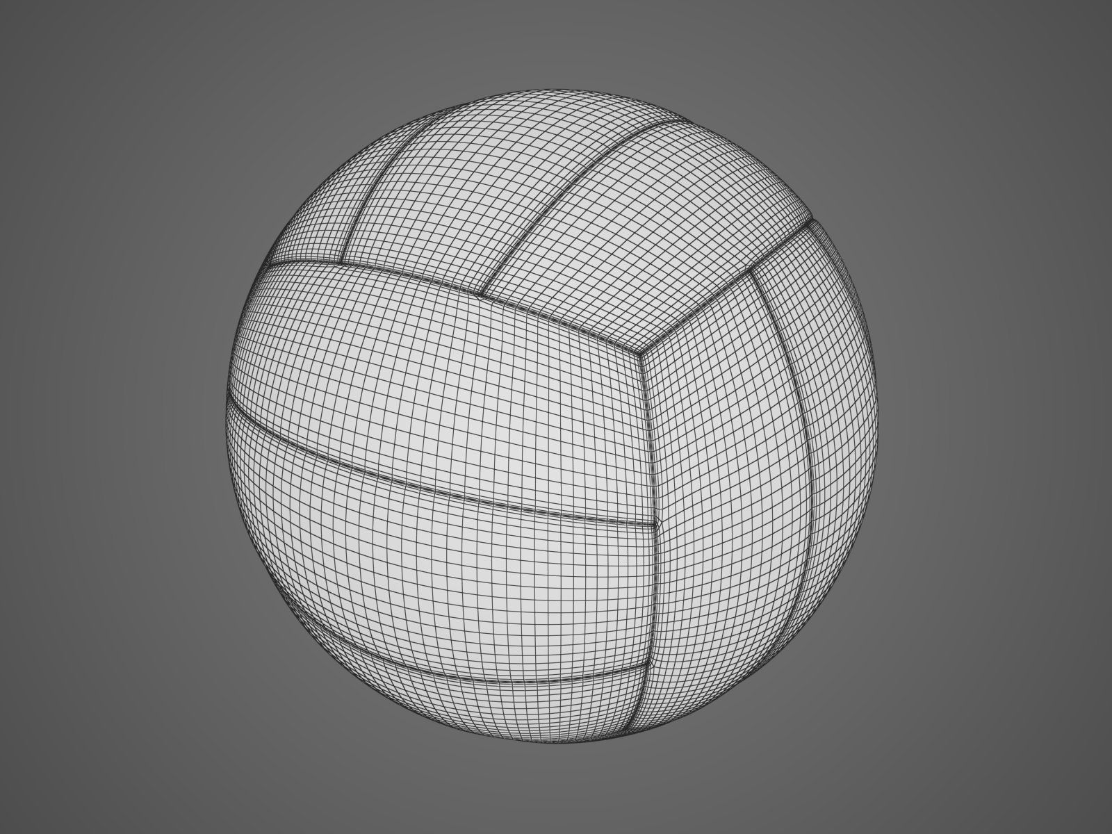 Volleyball ball 3D model_1