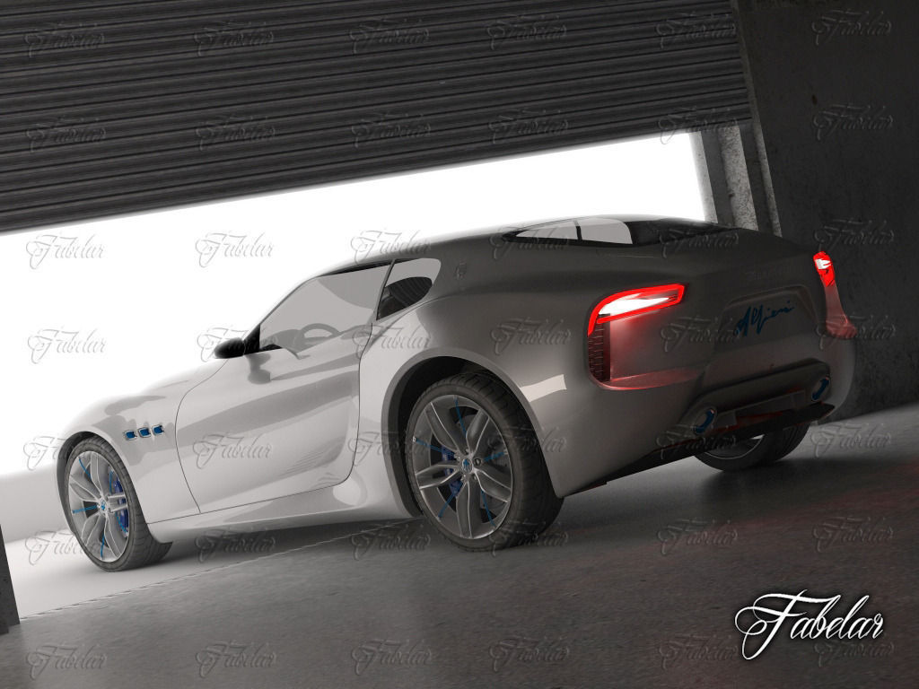Maserati Alfieri garage 3D model_2