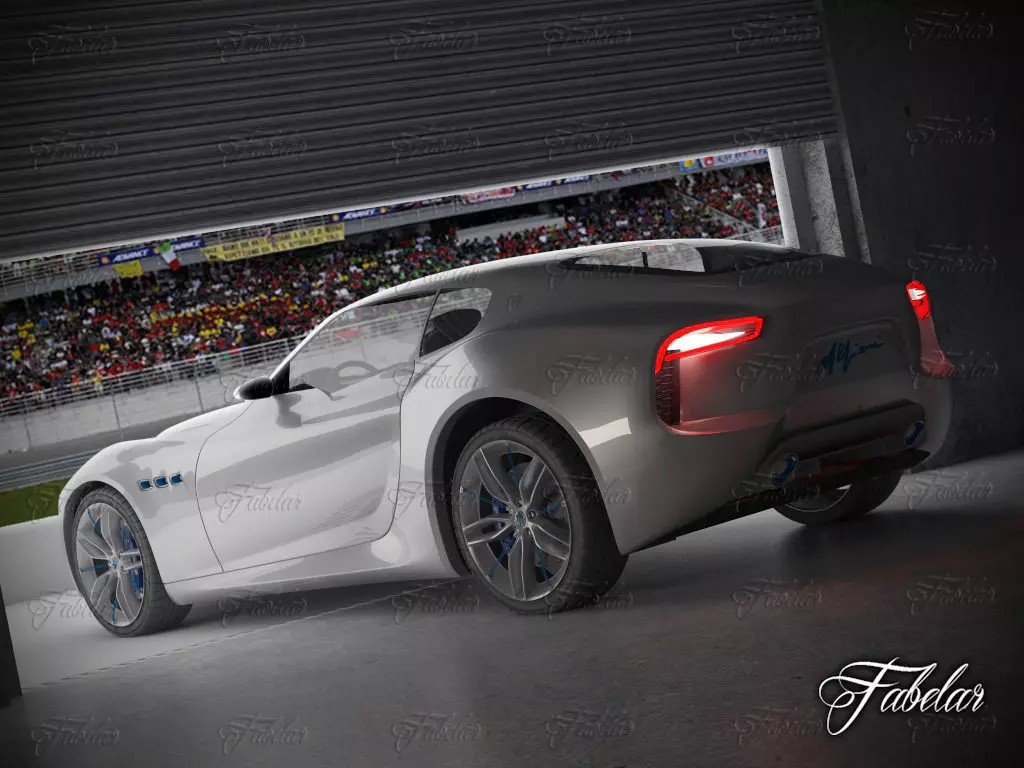 Maserati Alfieri garage 3D model_0