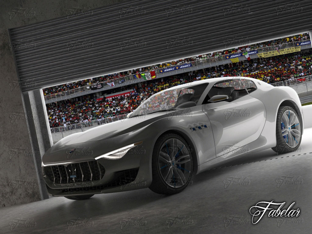 Maserati Alfieri garage 3D model_1