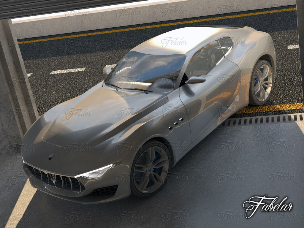 Maserati Alfieri garage 3D model_4
