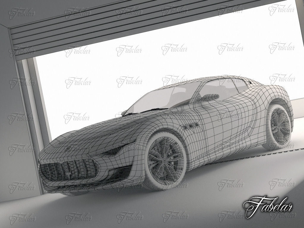Maserati Alfieri garage 3D model_9