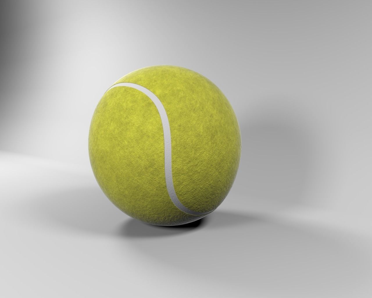 Tennis Ball 3D model_1