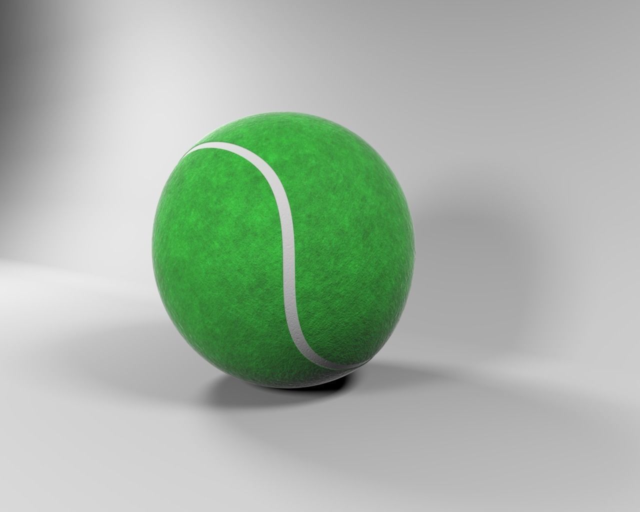 Tennis Ball 3D model_3
