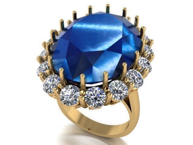 Diamond ring 2 3D print model