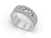 Moving Diamond Band Ring 3D model 3D printable | CGTrader