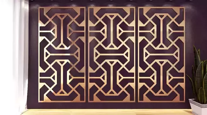 Large Gold Decorative Panel 