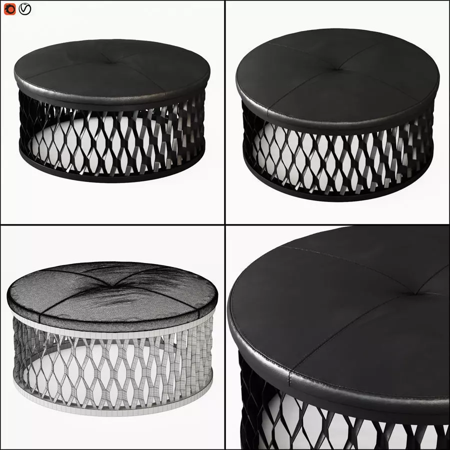 Pouf Steelo 3D model_0