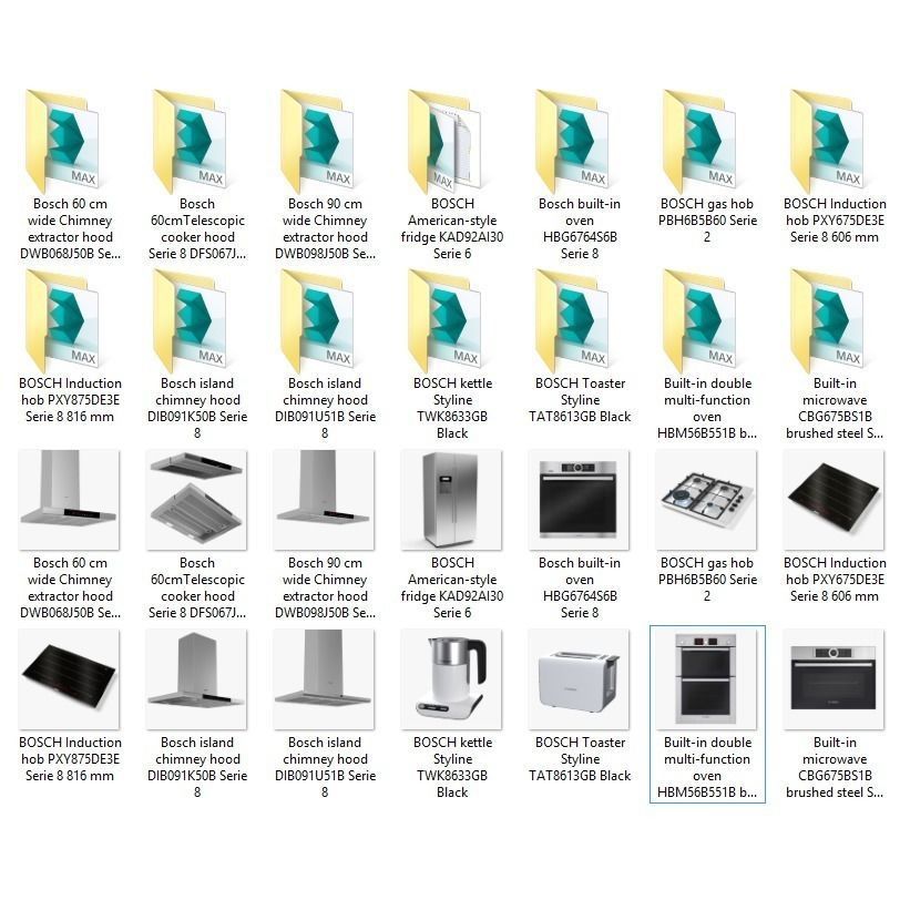 Bosch Kitchen Appliance Collection 3D model_1