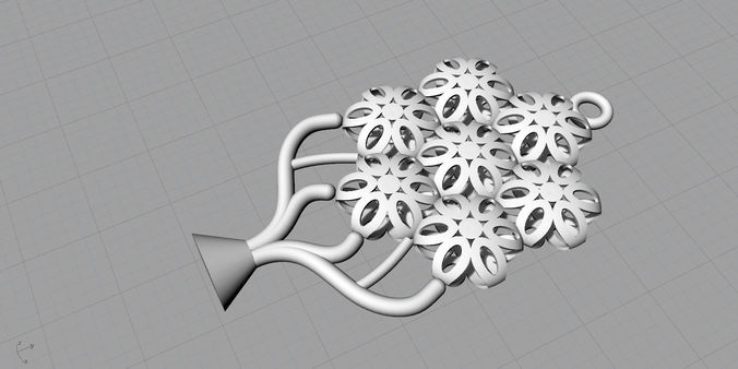 3d printed flower snow flake look alike 3D print model