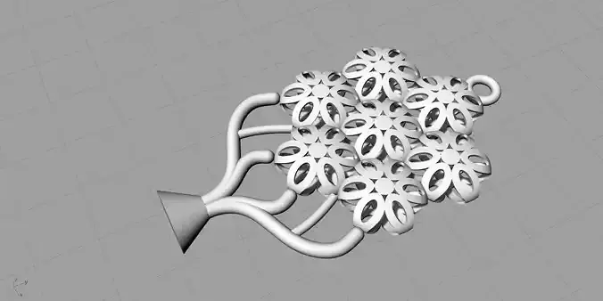 3d printed flower snow flake look alike