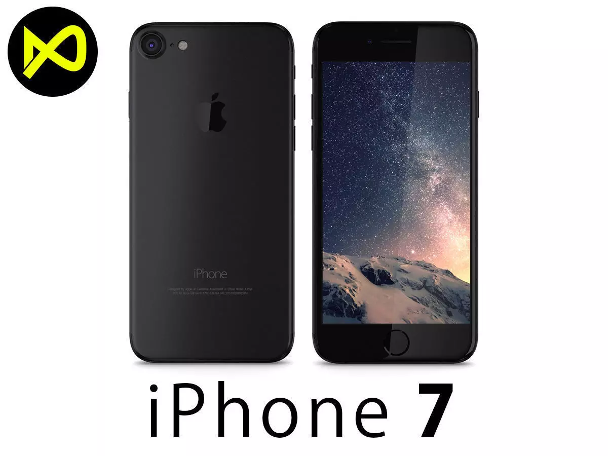 Apple iPhone 7 Matte Black 3D model_0