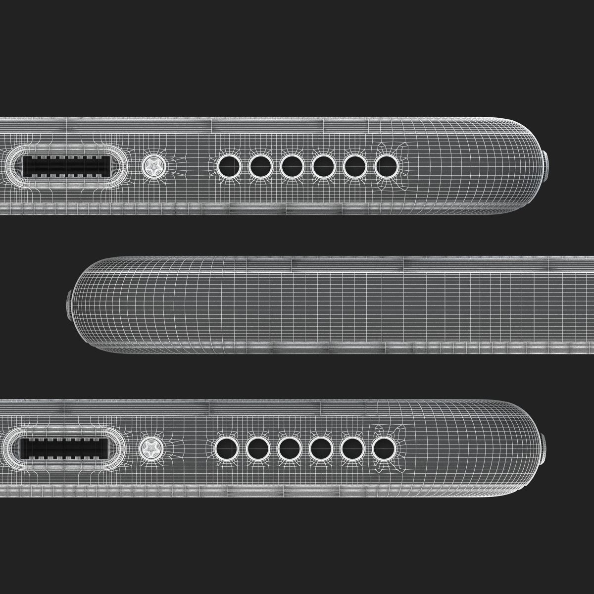 Apple iPhone 7 Matte Black 3D model_25