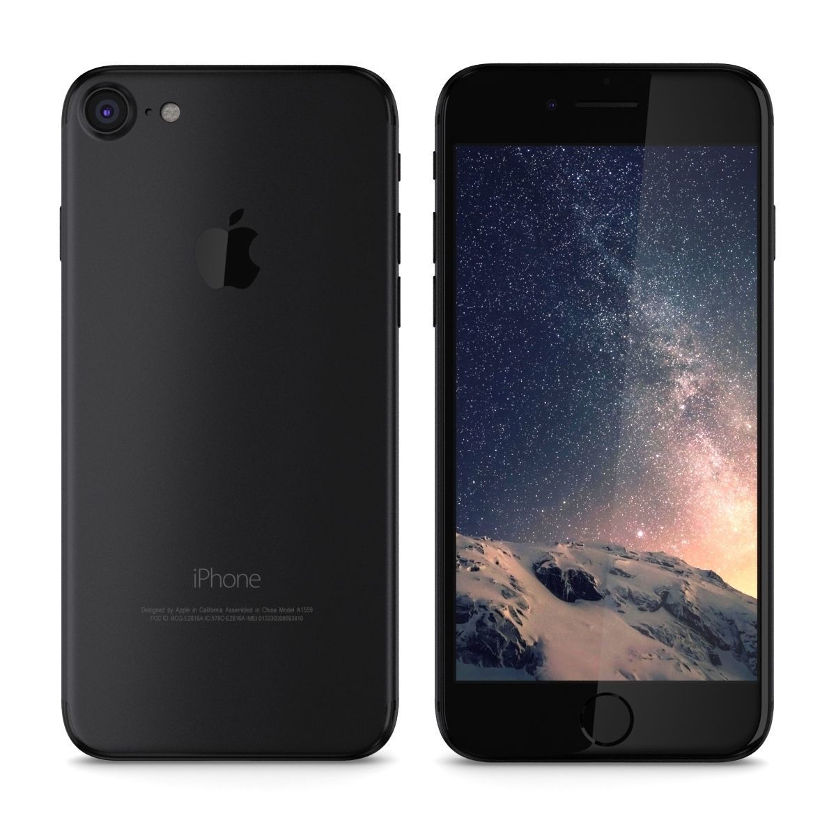 Apple iPhone 7 Matte Black 3D model_5