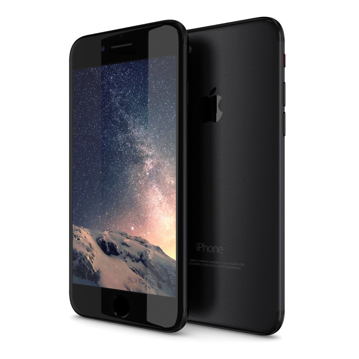 Apple iPhone 7 Matte Black 3D model_6