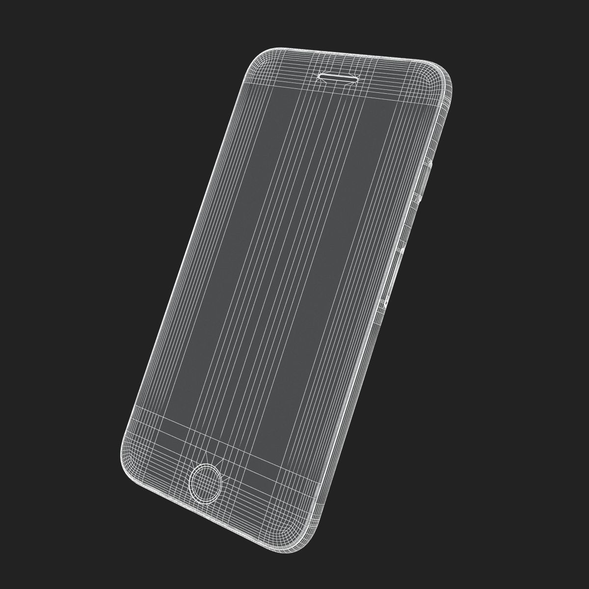 Apple iPhone 7 Matte Black 3D model_20