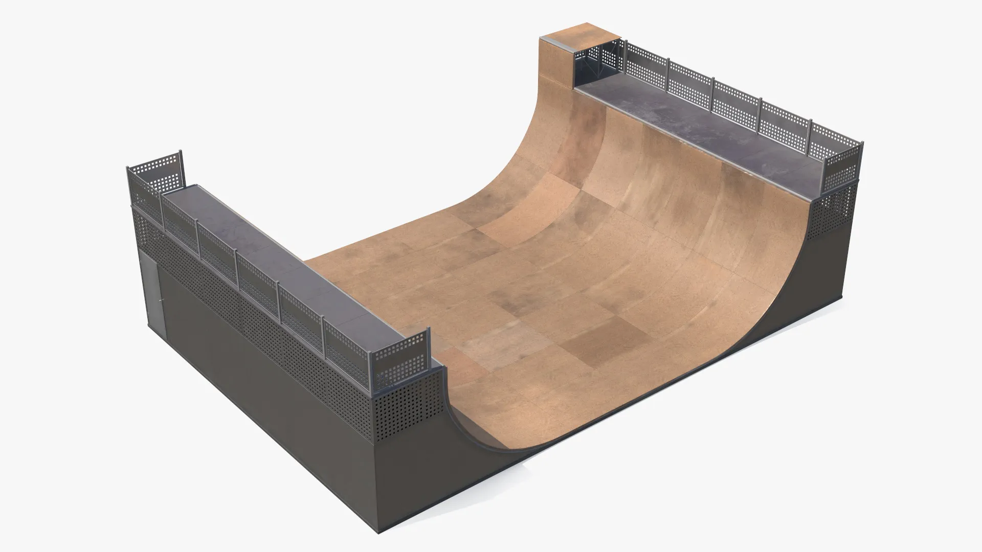 Half Pipe Skate Ramp 3D model | CGTrader