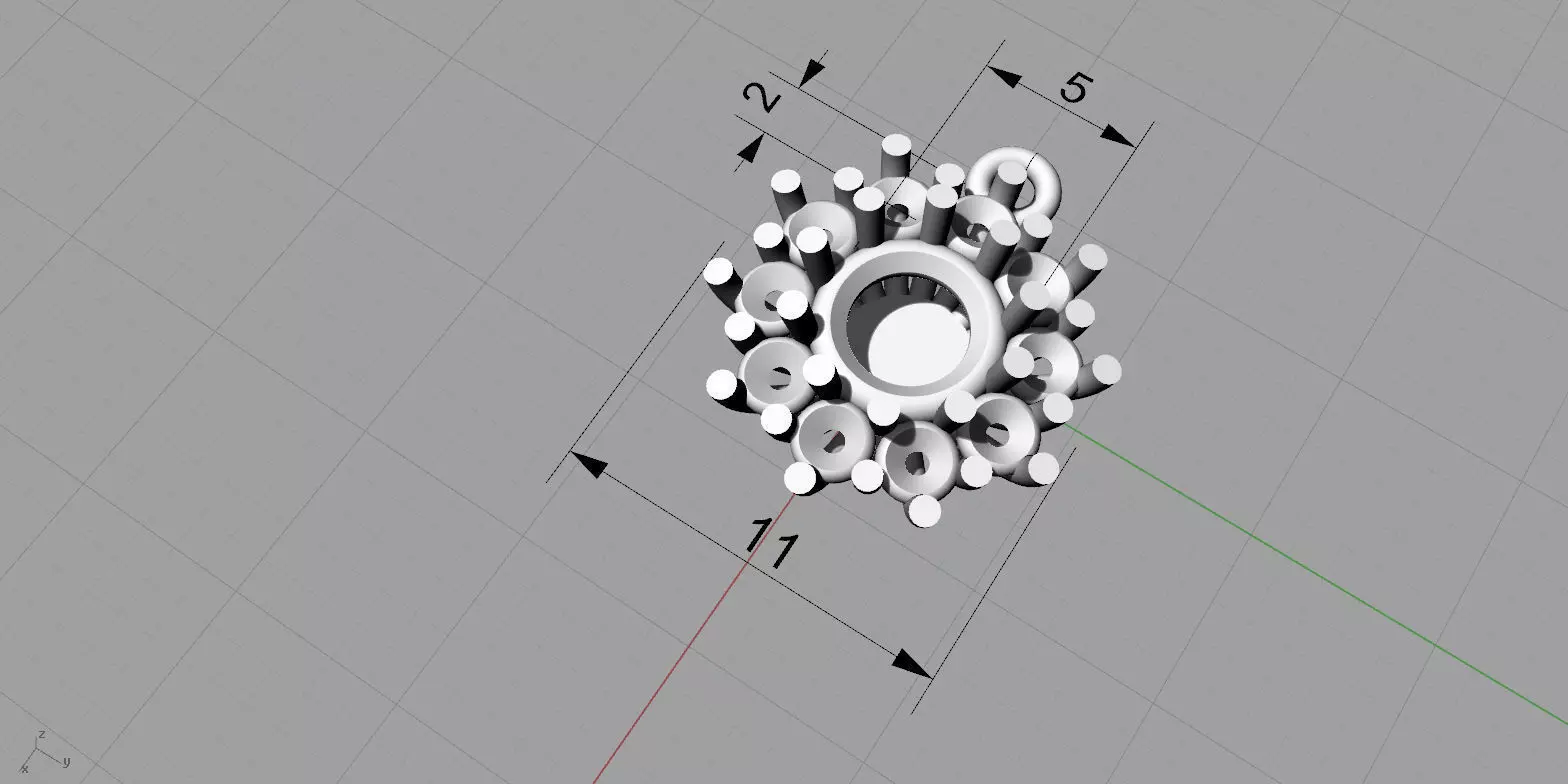 halo clasic pendant 3D print model