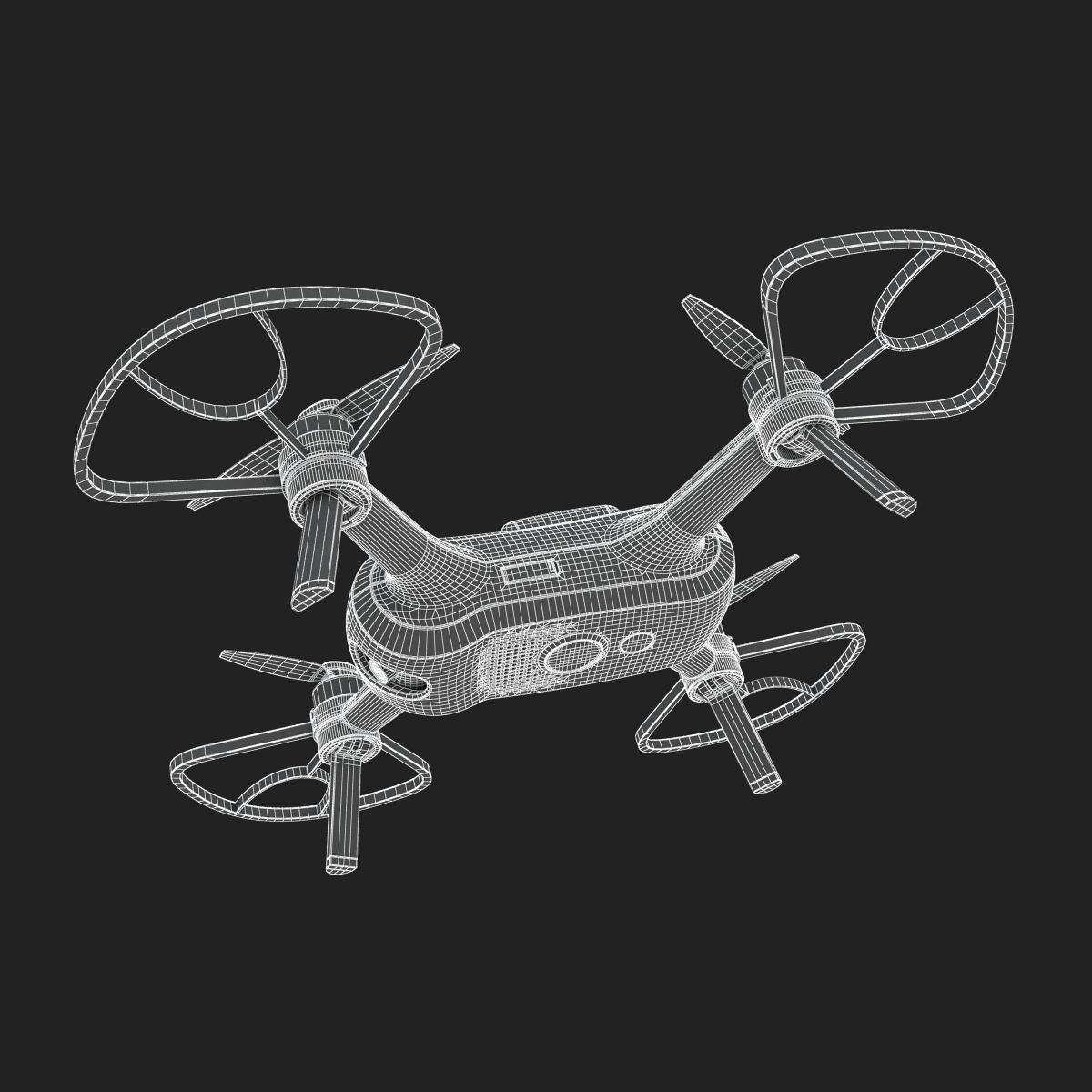 Yuneec Breeze 4K Drone 3D model_21