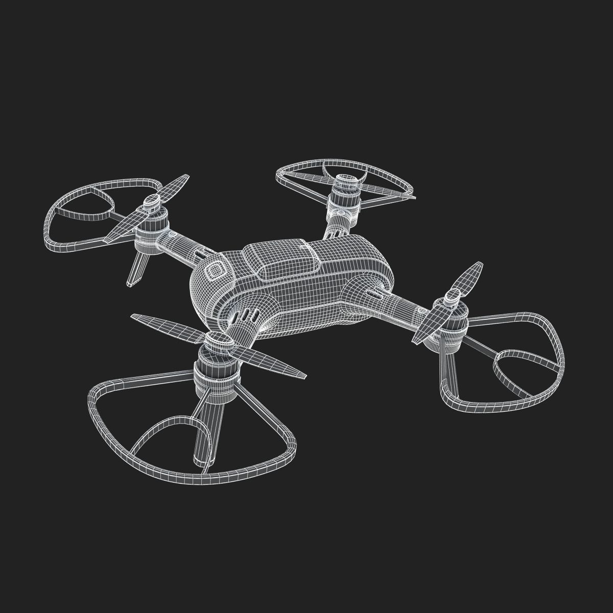 Yuneec Breeze 4K Drone 3D model_22