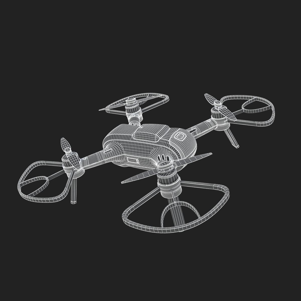 Yuneec Breeze 4K Drone 3D model_24