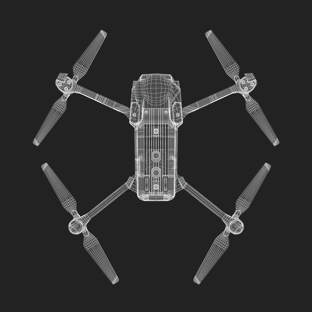 DJI Mavic PRO Mini Drone 3D model_14
