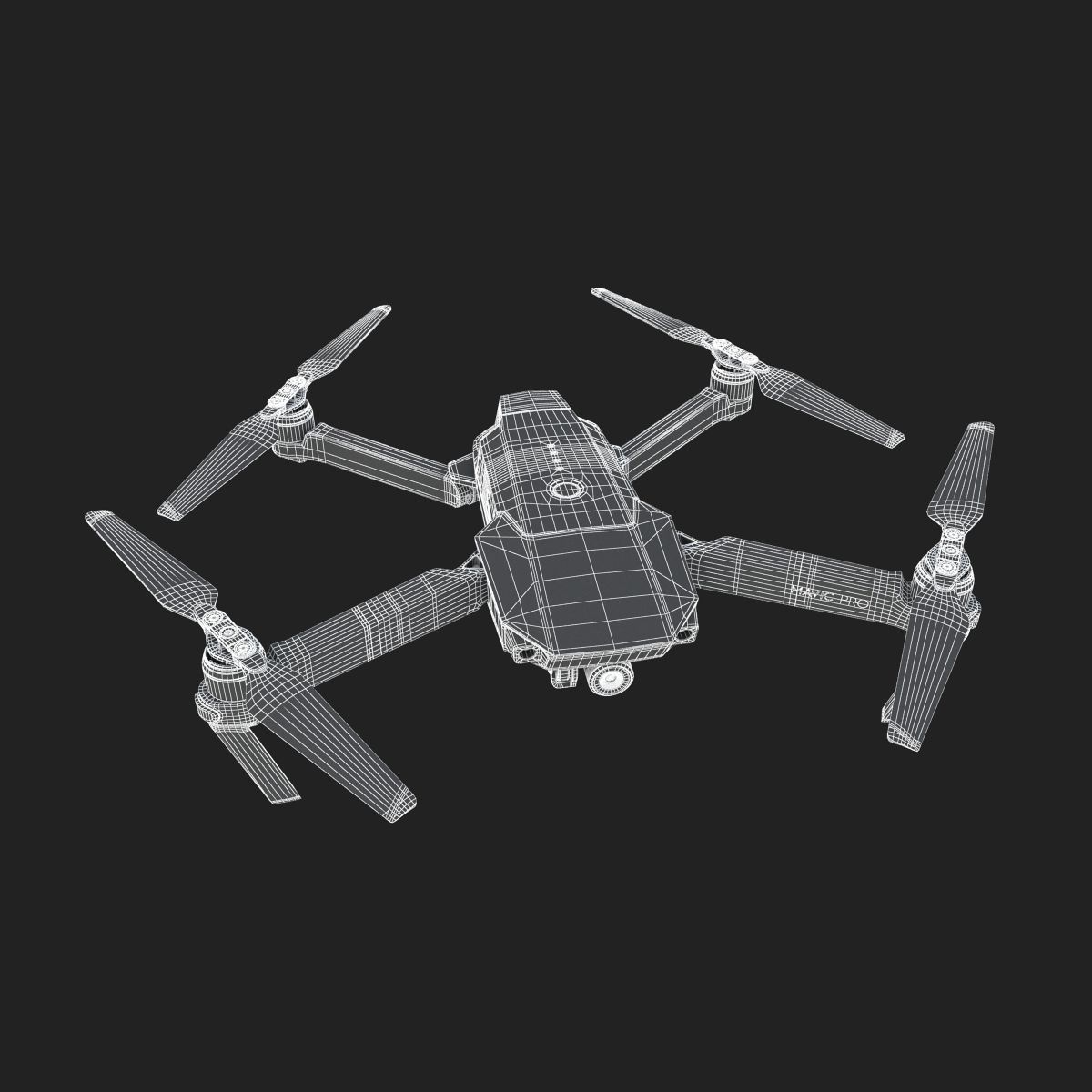 DJI Mavic PRO Mini Drone 3D model_22