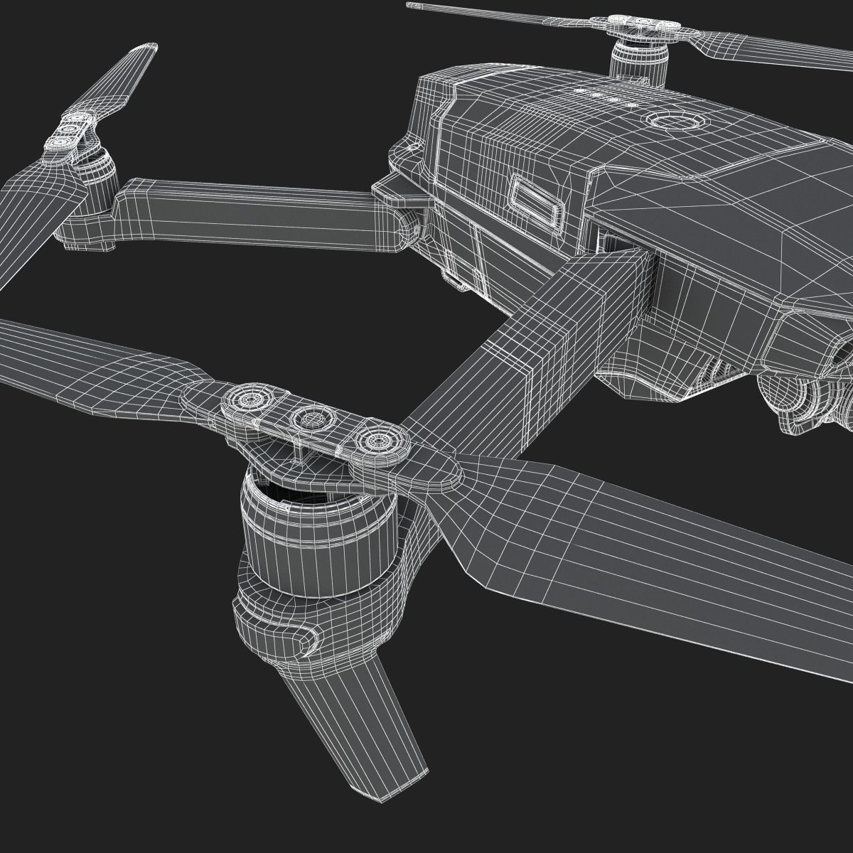 DJI Mavic PRO Mini Drone 3D model_17