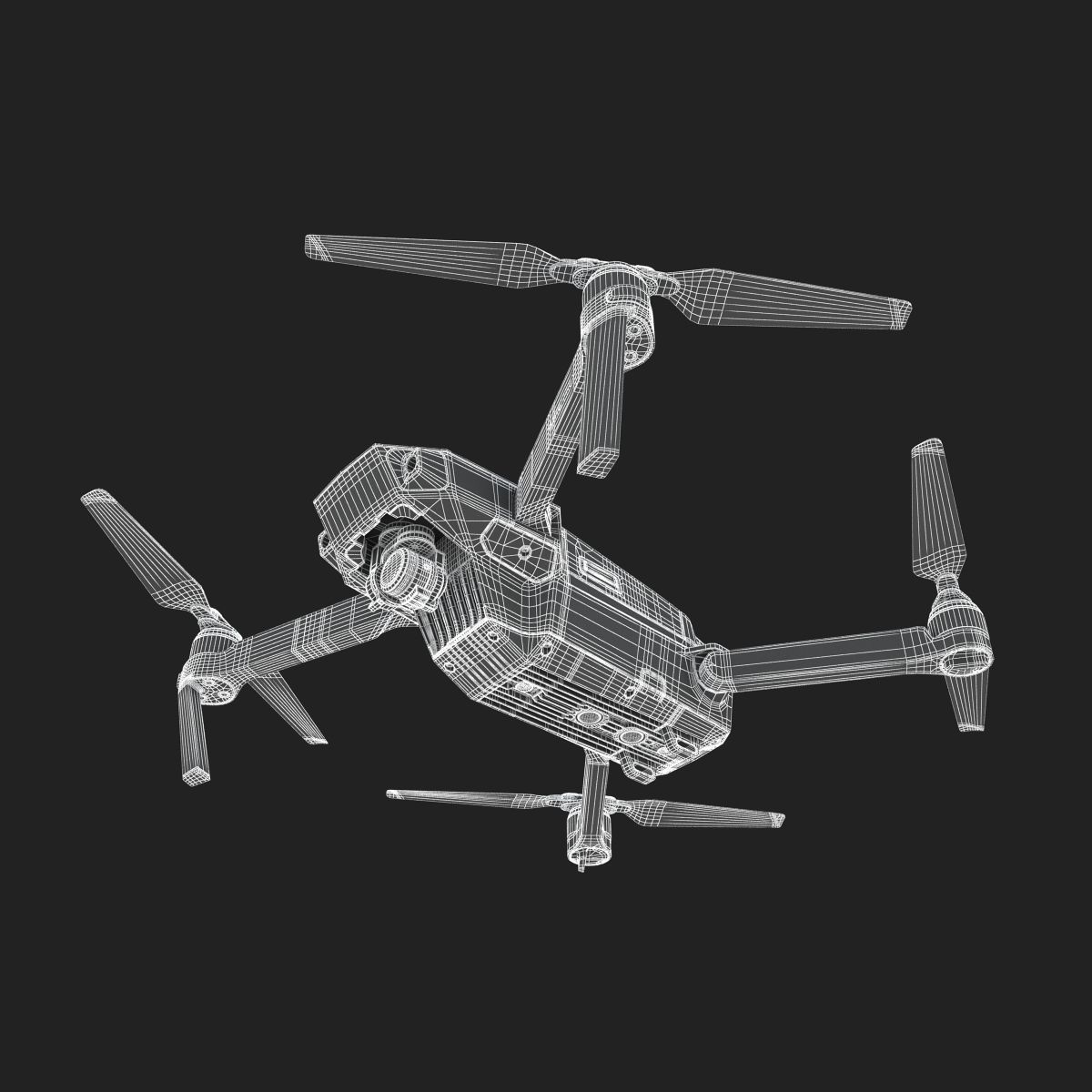 DJI Mavic PRO Mini Drone 3D model_15