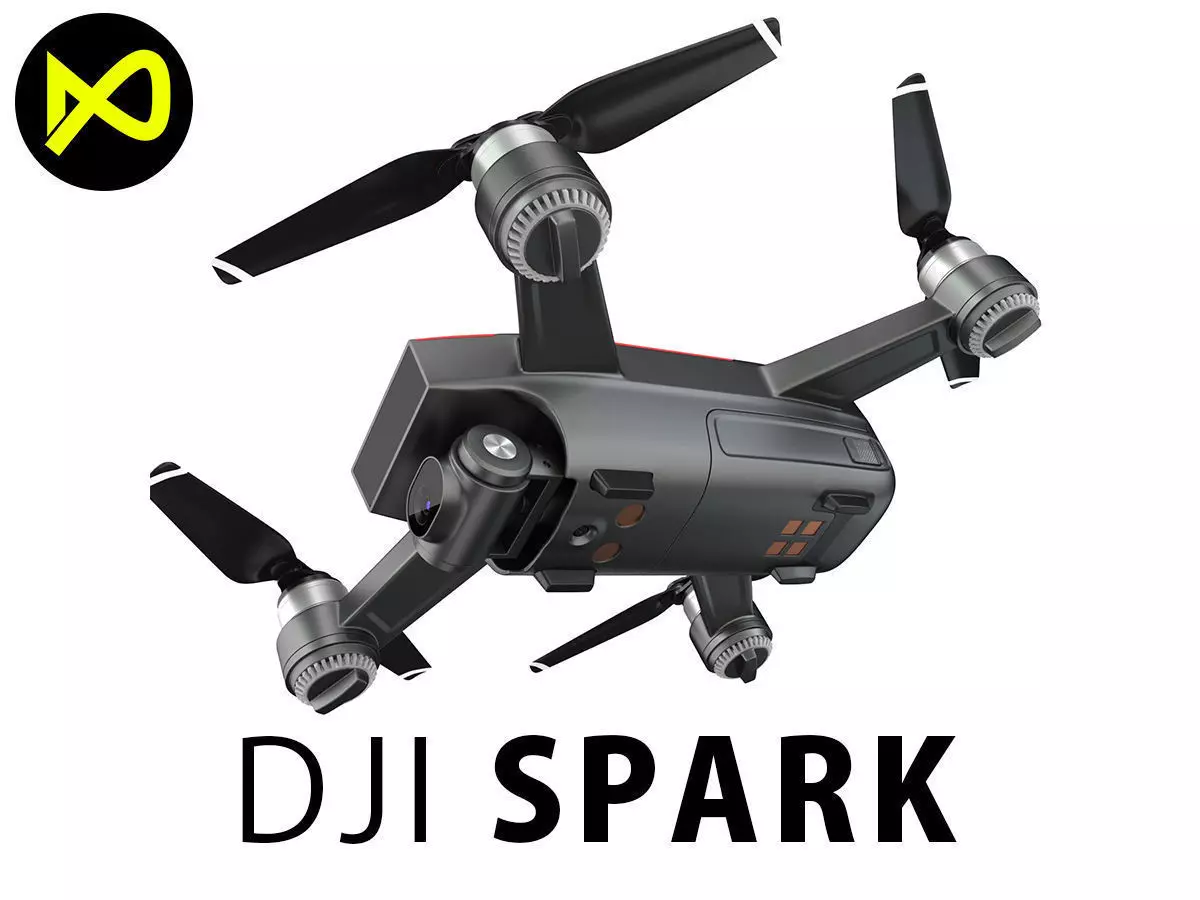 DJI Spark Mini Drone 3D model