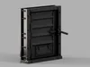 Heavy Reinforced Metal Door with Lever Latch S00872 3D model | CGTrader