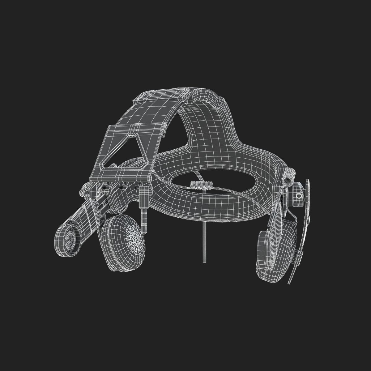 HTC Vive Deluxe Audio Strap Headsets 3D model_17