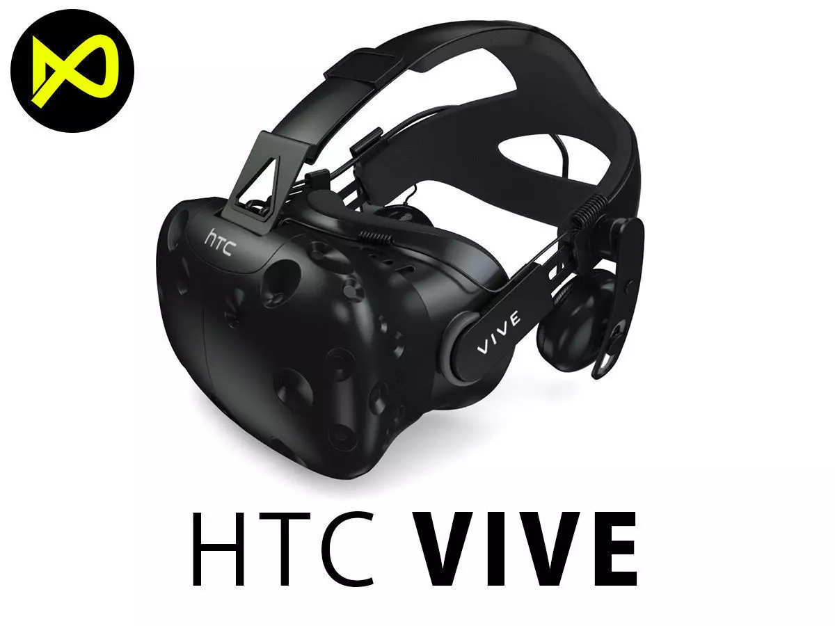 HTC Vive Deluxe Audio Strap Headsets 3D model_0