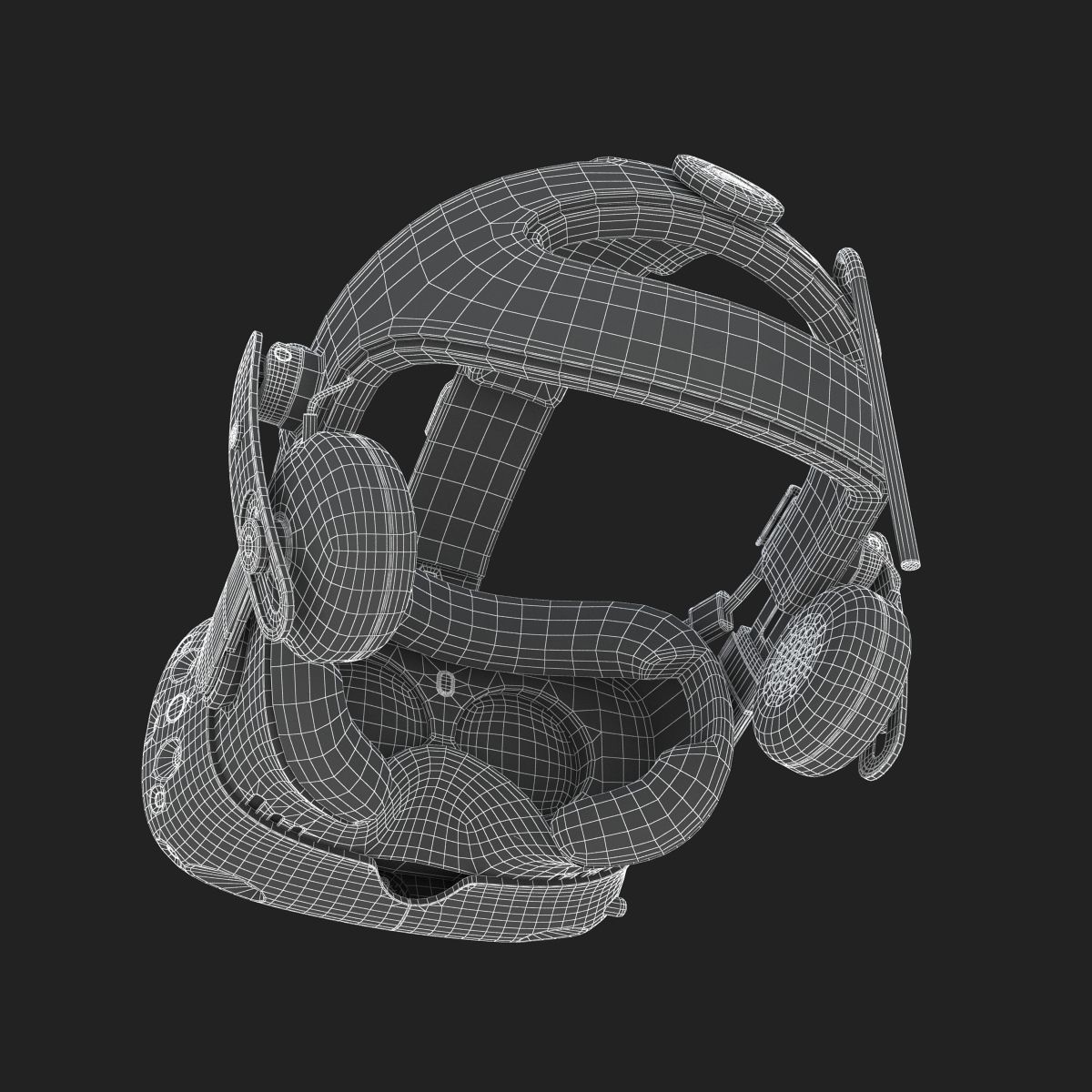 HTC Vive Deluxe Audio Strap Headsets 3D model_18