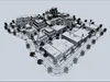 Rainlit Mosaic - Gothic Lamp City Street Environment 3D model | CGTrader