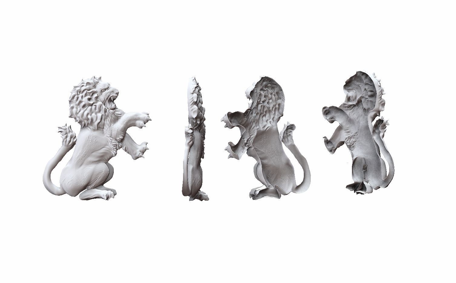lion printable 3D print model_2