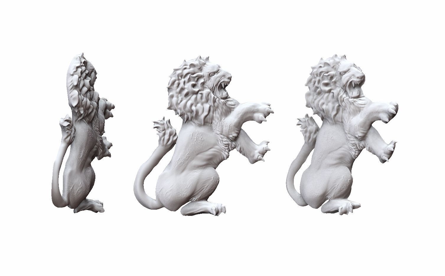 lion printable 3D print model_1