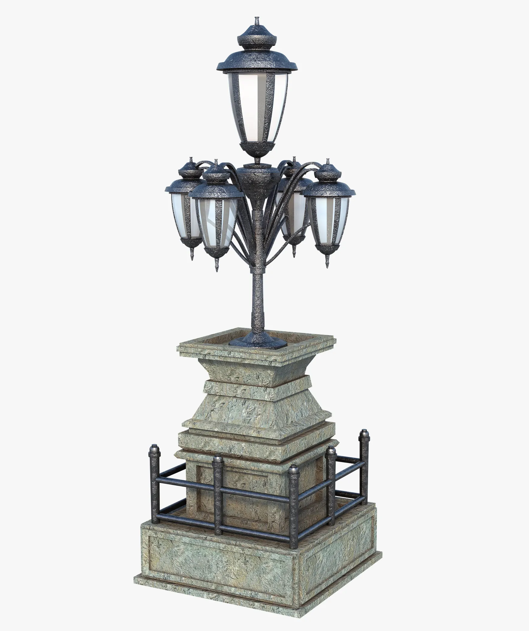 Classic Pillar Lamp 3D model | CGTrader