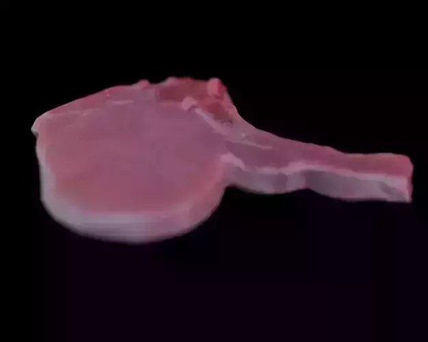 Pork chop - lowpoly