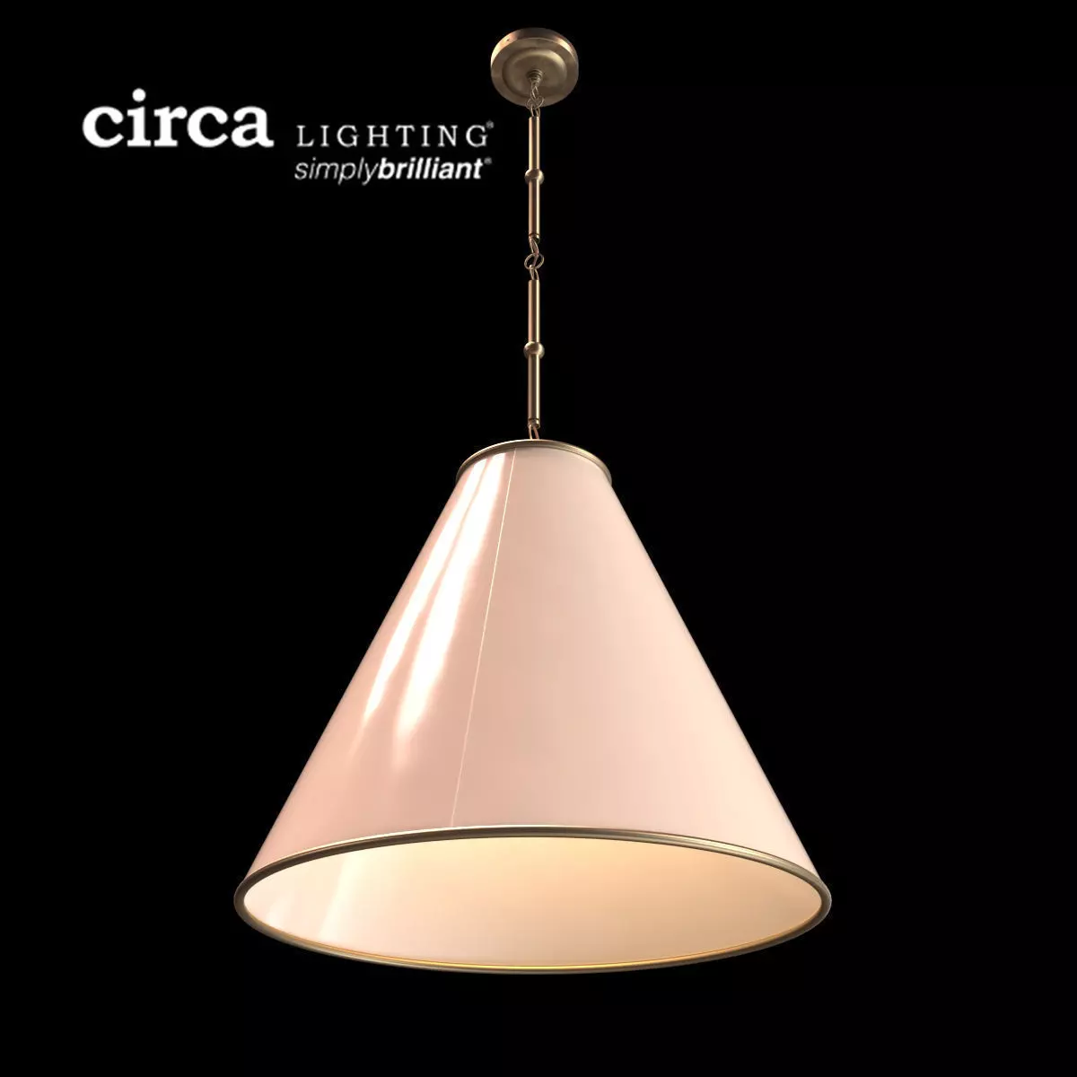 Circa Lighting Goodman Large Hanging Lamp 3D model_0