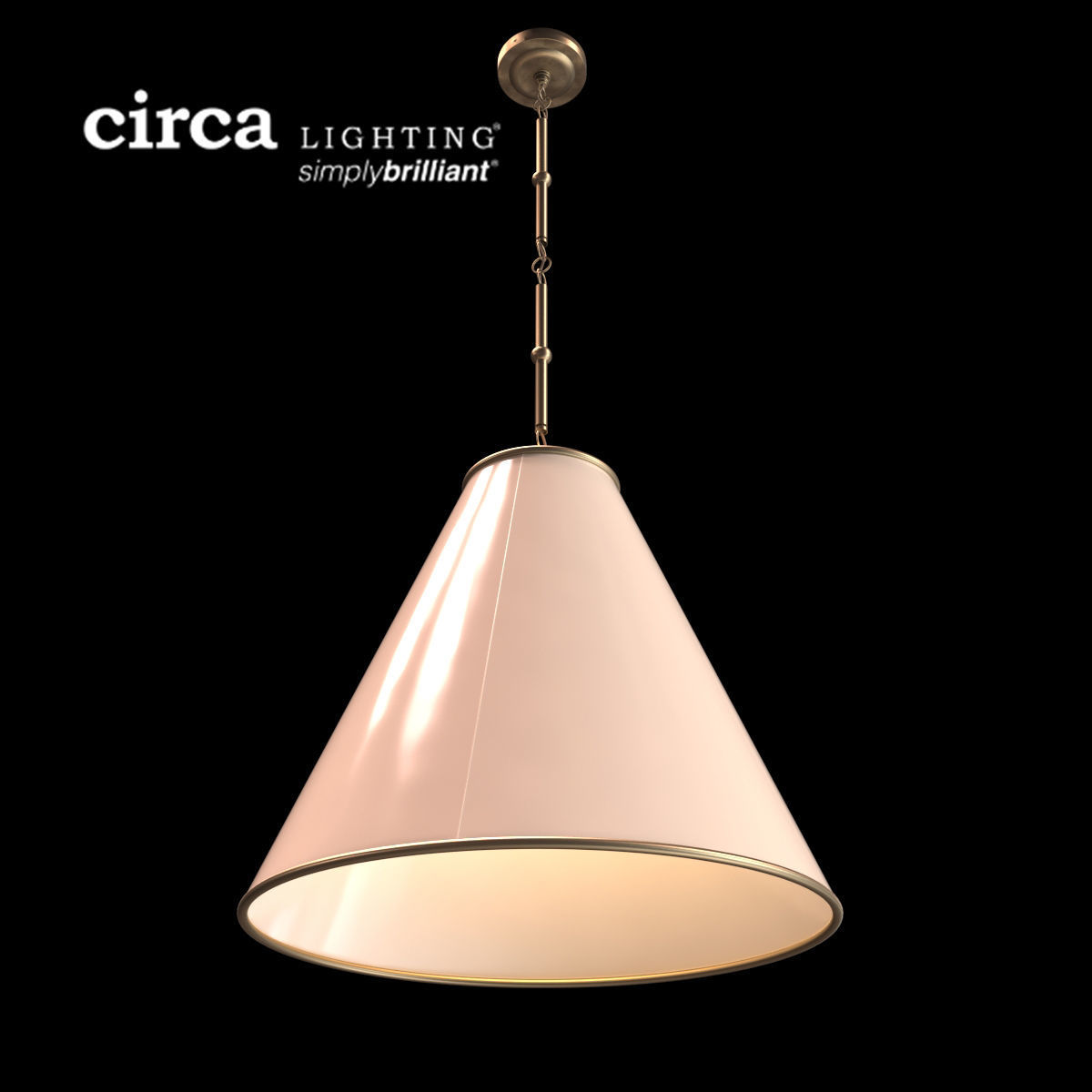 Circa Lighting Goodman Large Hanging Lamp 3D model CGTrader