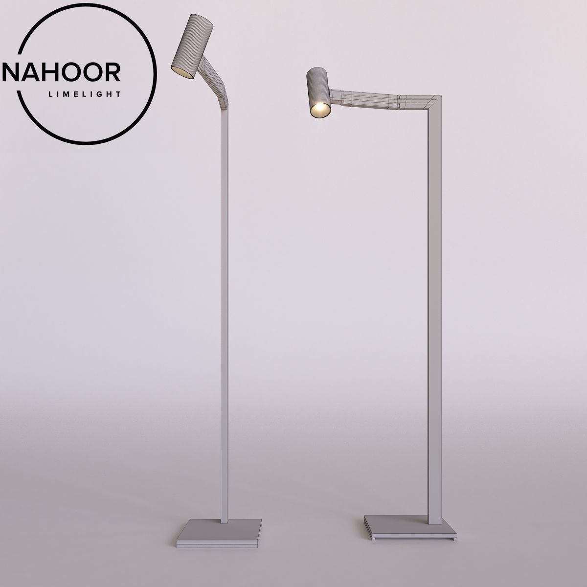 Nahoor Limelight Mahari Floor Lamp 3D model_1