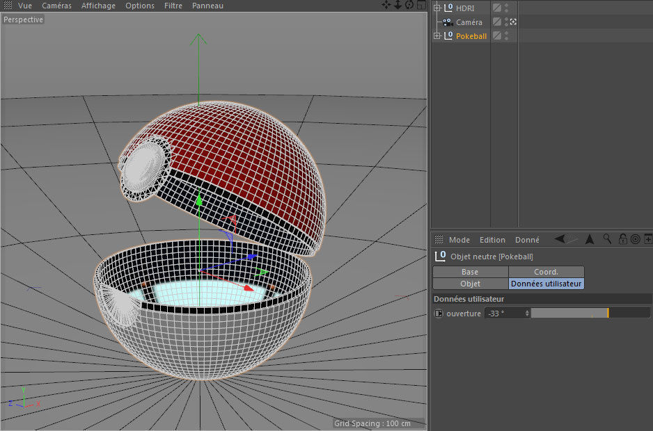 Pokeball RIG 3D model_1