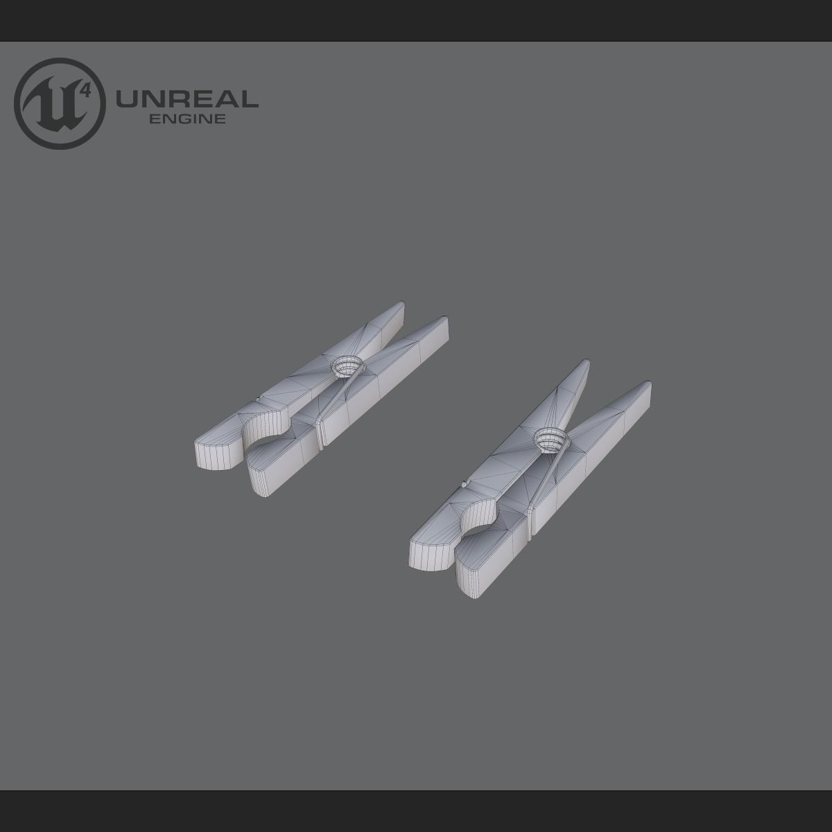 Plastic Basin Low-poly 3D model_6