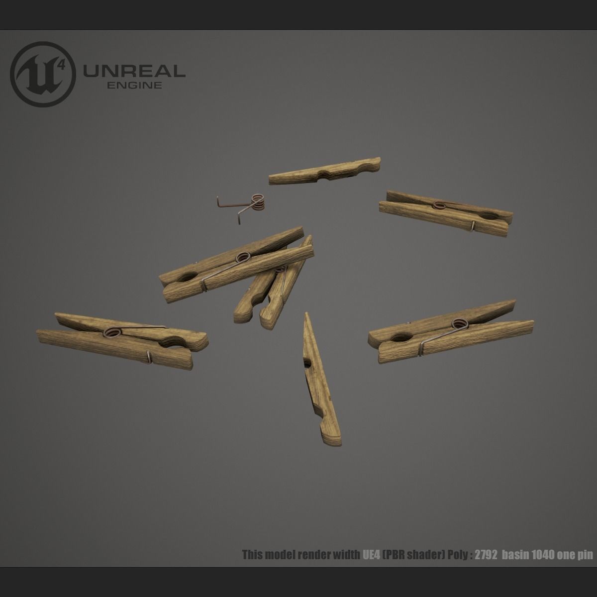 Plastic Basin Low-poly 3D model_4