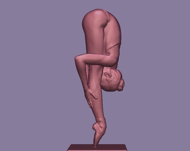Difficult Ballet Pose 3D print model_0