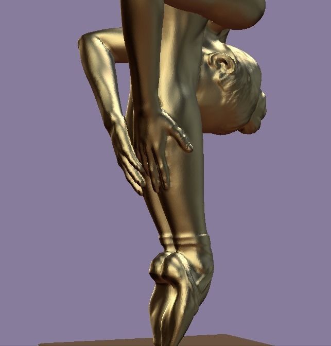Difficult Ballet Pose 3D print model_3